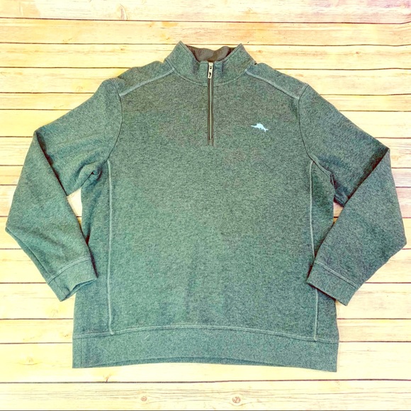 Tommy Bahama Other - Tommy Bahama Gray half zip sweater size large